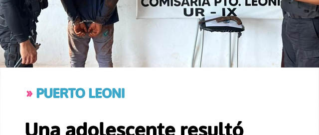 Una adolescente resultó gravemente herida por un disparo y un hombre fue detenido como presunto responsable