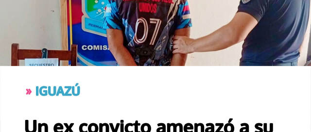 Un ex convicto amenazó a su pareja con un machete, atacó a la Policía y terminó detenido tras un violento episodio