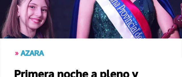 Primera noche a pleno y expectativa por la elección de la Reina Provincial