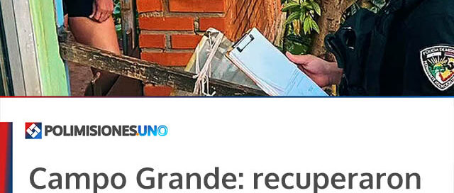 Campo Grande: recuperaron notebook, bebidas y un parlante tras hurto en un comercio